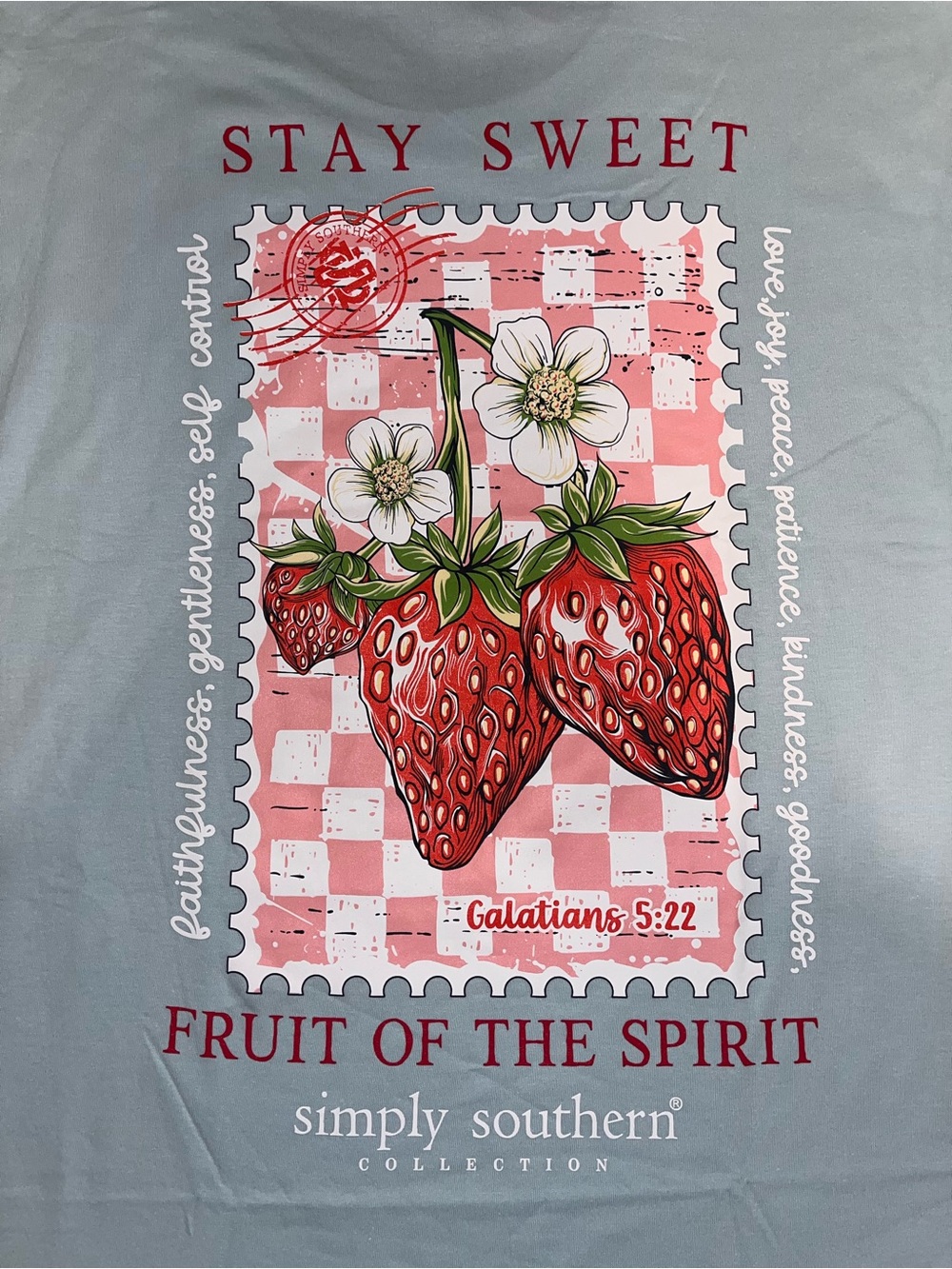 Simply Southern "Stay Sweet" Strawberry T-Shirt NWT - Large